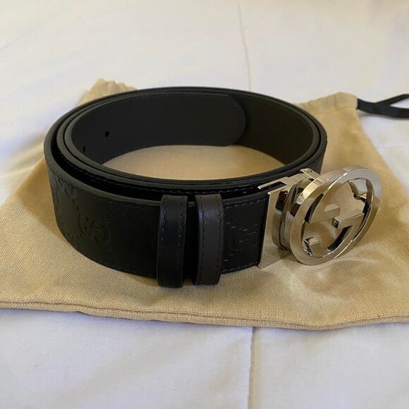 Gucci reversible belt with interlocking G buckle - size 100 EU / 40 US - Picture 2 of 8